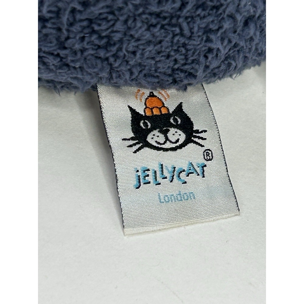 Jellycat London Toothy Shark Stuffed Animal Plush Dark Blue + Cream - Picture 8 of 12